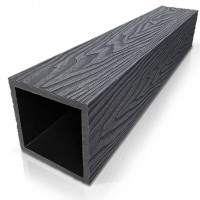 Столб опорный DeckWOOD ДПК 3000x100x100 Черный