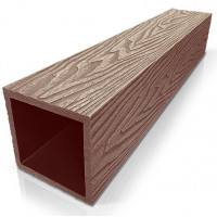 Столб опорный DeckWOOD ДПК 3000x100x100 Коричневый